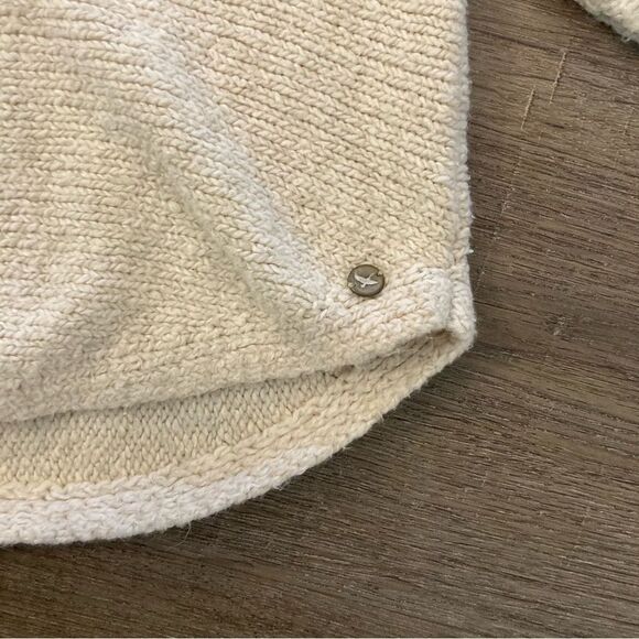 Eddie Bauer Ivory Cowl Neck Pullover Sweater S EUC - Picture 5 of 11